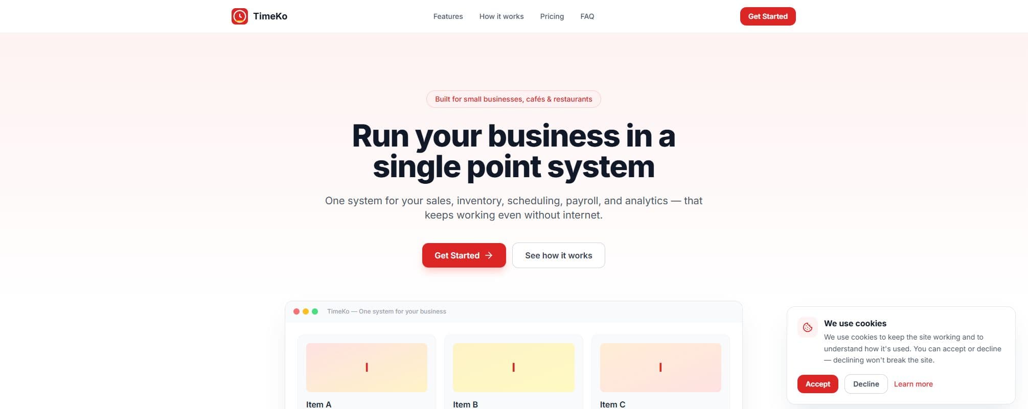 TimeKo - Offline-First POS & Operations Platform screenshot
